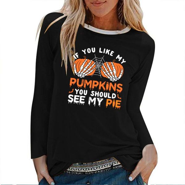women's t-shirt if you like my pumpkins print halloween long sleeve t-shirts women autumn winter graphic tee aesthetic woman tshirts co, White
women's t-shirt if you like my pumpkins print halloween long sleeve t-shirts women autumn winter graphic tee aesthetic woman tshirts co, White
