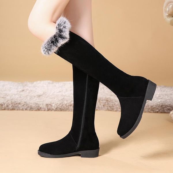 keep warm snow boots women fashion zipper platform thigh high knee boots plush warm winter shoes size 34-43, Black
keep warm snow boots women fashion zipper platform thigh high knee boots plush warm winter shoes size 34-43, Black
