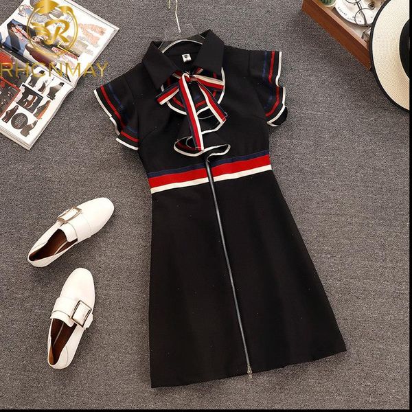 new 2021 summer runway designer women retro butterfly sleeveless bow tie collar ruffles weave striped zipper up mini dress, Black;gray
new 2021 summer runway designer women retro butterfly sleeveless bow tie collar ruffles weave striped zipper up mini dress, Black;gray