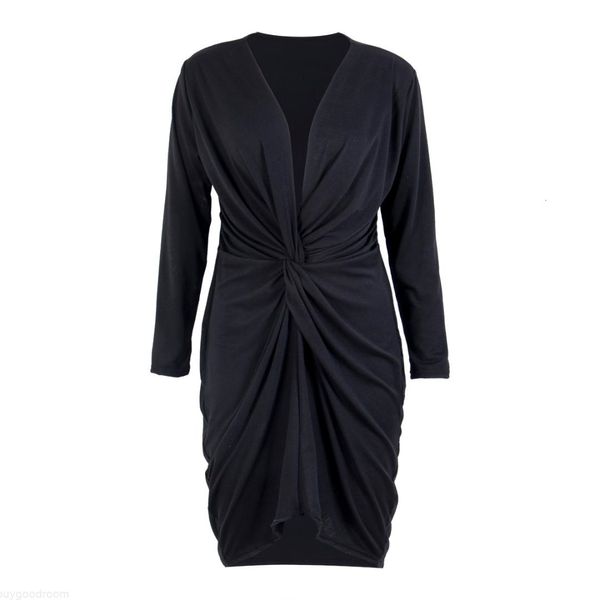 women irregular dress long sleeve loose party evening solid about knee v-neck mini vestidos, Black;gray
women irregular dress long sleeve loose party evening solid about knee v-neck mini vestidos, Black;gray