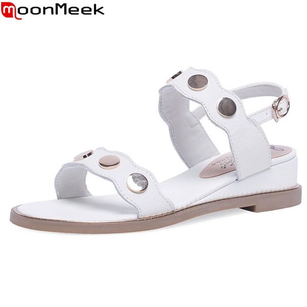 moonmeek big size 34-43 fashion summer new shoes woman buckle wedges sandals women casual genuine leather shoes women 2020, Black
moonmeek big size 34-43 fashion summer new shoes woman buckle wedges sandals women casual genuine leather shoes women 2020, Black