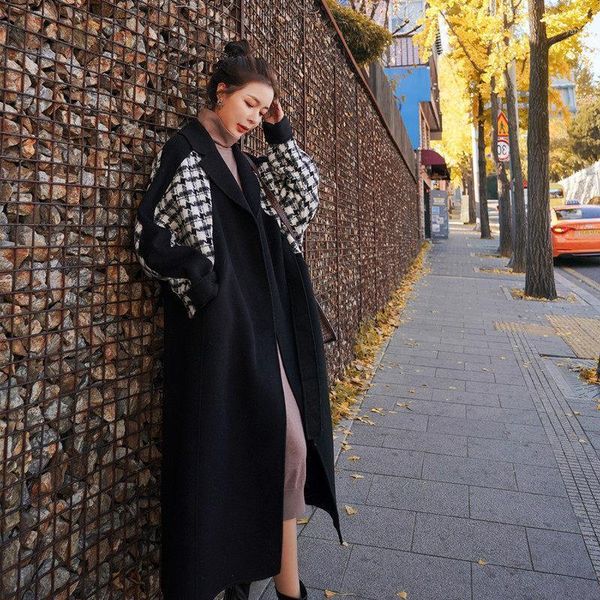 sondr long black wool coat women autumn 2020 korean winter fat oil painting women's long mixed coat large1
sondr long black wool coat women autumn 2020 korean winter fat oil painting women's long mixed coat large1