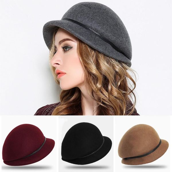 berets mother gift female autumn and winter fashion woolen beret woman party formal 100% wool felt hats, Blue;gray
berets mother gift female autumn and winter fashion woolen beret woman party formal 100% wool felt hats, Blue;gray