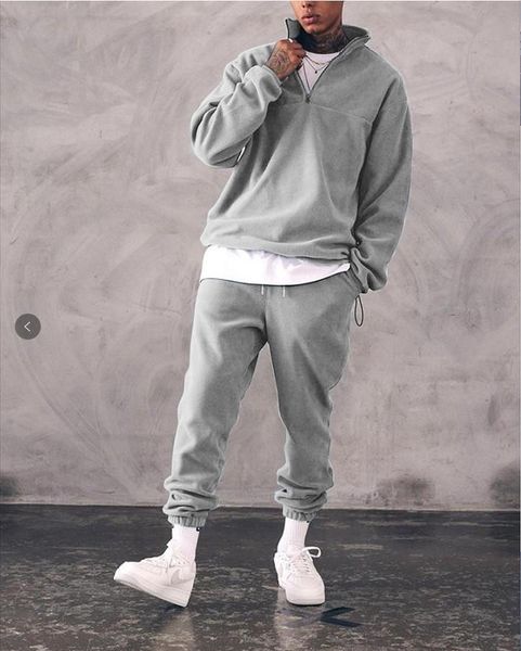 2021 new mens sports suit polar fleece loose suit trendy fashion mens hoodie and sweatpants casual style, Gray
2021 new mens sports suit polar fleece loose suit trendy fashion mens hoodie and sweatpants casual style, Gray