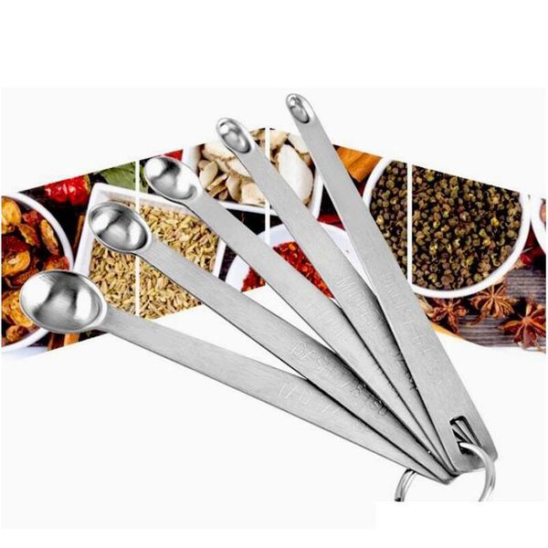5pcs set mini measuring spoons stainless steel round measure spoon for liquid dry ingredients useful sugar cake baki jllqzz xhlight
5pcs set mini measuring spoons stainless steel round measure spoon for liquid dry ingredients useful sugar cake baki jllqzz xhlight
