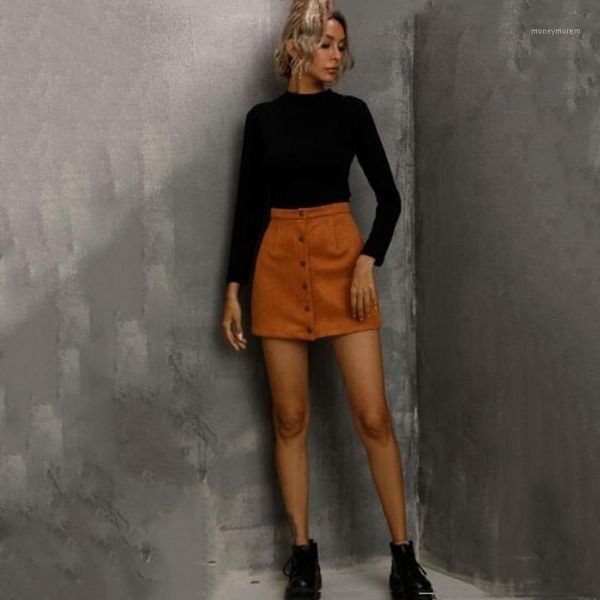 skirts autumn women's high waist short skirt khaki button placket solid color ladies fashion all-match casual wear1, Black
skirts autumn women's high waist short skirt khaki button placket solid color ladies fashion all-match casual wear1, Black