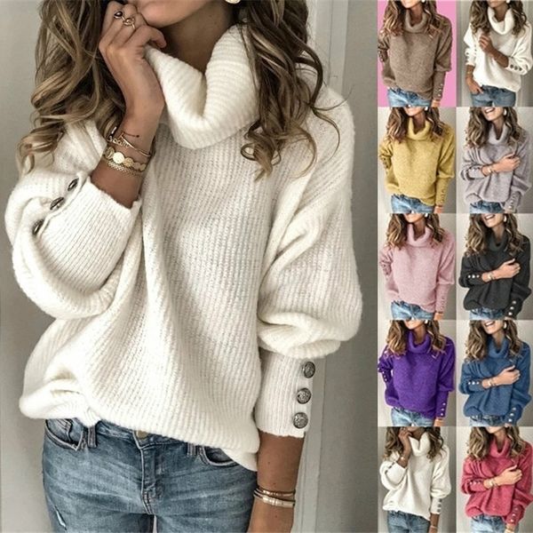 womens sweater knitted sweaters casual long sleeve knit pullover sweater fashion turtleneck autumn winter thick jumper 201111, White;black
womens sweater knitted sweaters casual long sleeve knit pullover sweater fashion turtleneck autumn winter thick jumper 201111, White;black