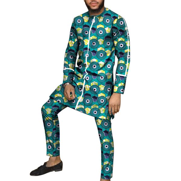 white strip design dashiki patchwork shirts african print trousers tailor made pant sets male groom suits male ankara outfits 201109, Gray
white strip design dashiki patchwork shirts african print trousers tailor made pant sets male groom suits male ankara outfits 201109, Gray