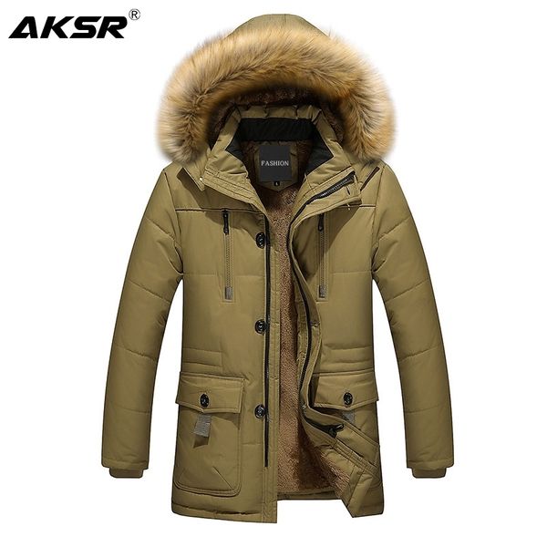 aksr men's winter jacket coat thick fleece warm winter coat men fur hooded collar large size parka windbreaker casaco masculino 201204, Black
aksr men's winter jacket coat thick fleece warm winter coat men fur hooded collar large size parka windbreaker casaco masculino 201204, Black