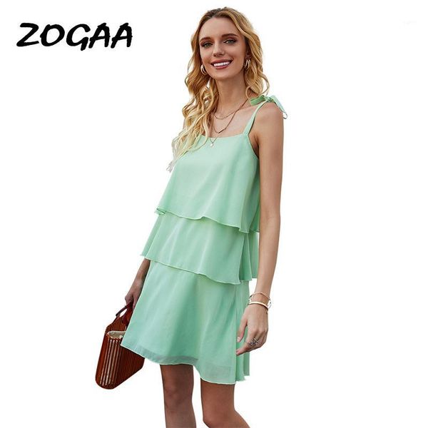 zogaa 2020 summer new holiday leisure beach walking skirt chiffon loose short skirt strap solid suspender dress for women1, Black;gray 
zogaa 2020 summer new holiday leisure beach walking skirt chiffon loose short skirt strap solid suspender dress for women1, Black;gray