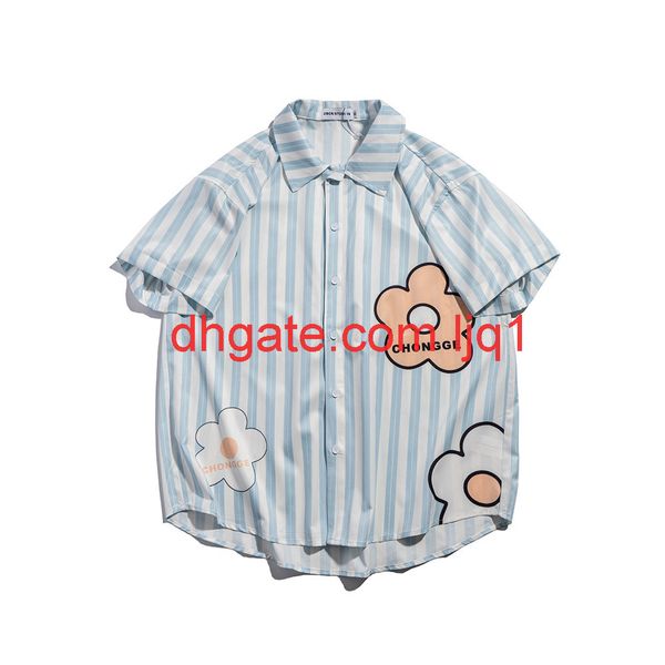 many printed striped cardigan short sleeve shirt men's harajuku fashion brand lapel 5 / sleeve street trend half sleeve, White;black
many printed striped cardigan short sleeve shirt men's harajuku fashion brand lapel 5 / sleeve street trend half sleeve, White;black