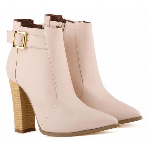 boots women fashion wood grain thick high heels buckle ankle pointed toe spring autumn booties shoes 35-42, Black
boots women fashion wood grain thick high heels buckle ankle pointed toe spring autumn booties shoes 35-42, Black