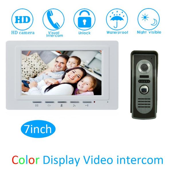 video door phones one to intercom system for building 7inch lcd color screen waterproof camera doorbell ring wired phone
video door phones one to intercom system for building 7inch lcd color screen waterproof camera doorbell ring wired phone