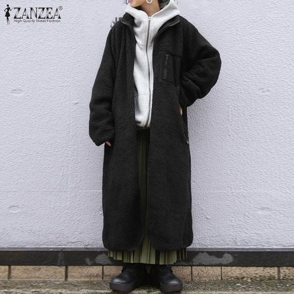 zanzea women autumn plush fluffy coats winter long jackets fashion long sleeve zipper up plush coat outwear plus size overcoats1, Black;brown
zanzea women autumn plush fluffy coats winter long jackets fashion long sleeve zipper up plush coat outwear plus size overcoats1, Black;brown