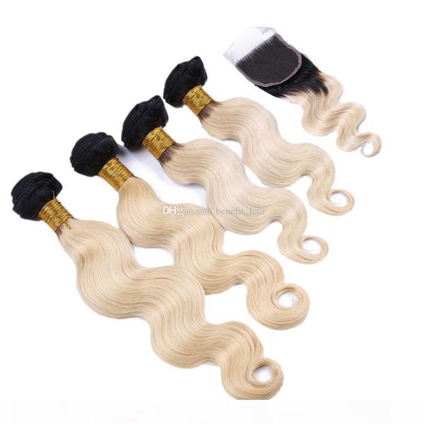 body wave hair extensions with ombre colored 1b 613 closure 4x4 blench blonde color body wavy hair 3bundles with lace closure, Black;brown
body wave hair extensions with ombre colored 1b 613 closure 4x4 blench blonde color body wavy hair 3bundles with lace closure, Black;brown
