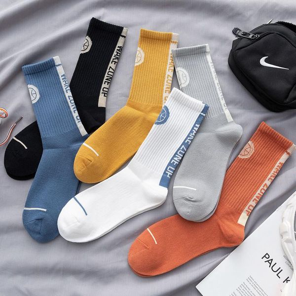 men's socks sports style letter pattern mid tube breathable soft 1pair cotton skateboard japanese sock, Black
men's socks sports style letter pattern mid tube breathable soft 1pair cotton skateboard japanese sock, Black