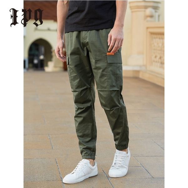 ipg new fashion men cargo harem pants multi pockets cotton loose trousers casual men's wear male elastic waist solid pant 201110, Black
ipg new fashion men cargo harem pants multi pockets cotton loose trousers casual men's wear male elastic waist solid pant 201110, Black