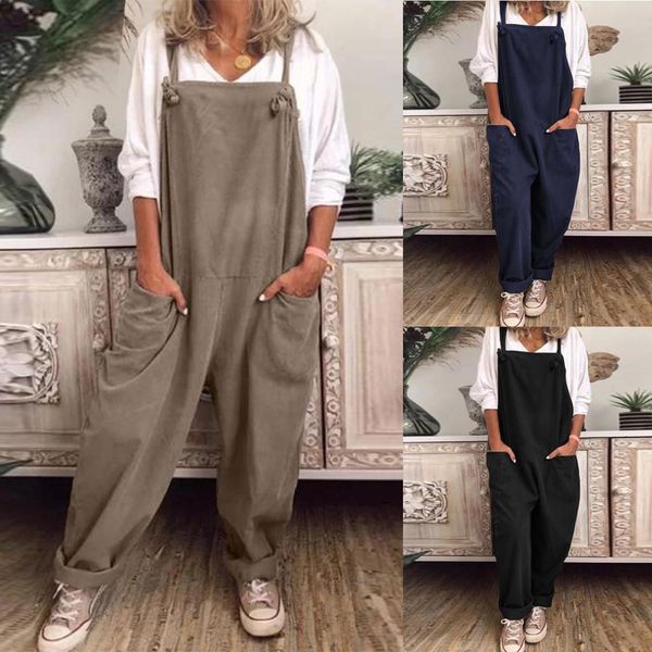 38#womens plus size overalls casual loose dungarees romper baggy playsuit wide leg elegant summer solid polyester jumpsuit, Black;white
38#womens plus size overalls casual loose dungarees romper baggy playsuit wide leg elegant summer solid polyester jumpsuit, Black;white