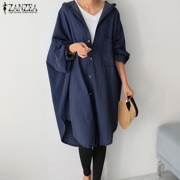 women's jackets womens solid hooded coats zanzea 2021 autumn fashion long outwear sleeve denim blue cardigans button down vestidos, Black;brown
women's jackets womens solid hooded coats zanzea 2021 autumn fashion long outwear sleeve denim blue cardigans button down vestidos, Black;brown