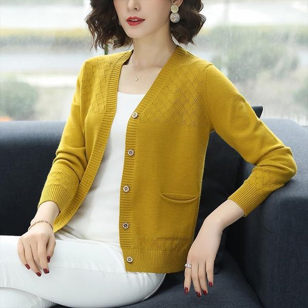 spring autumn sweater new women coats knitted cardigans pockets v neck long sleeve casual solid thin clothing, White;black
spring autumn sweater new women coats knitted cardigans pockets v neck long sleeve casual solid thin clothing, White;black