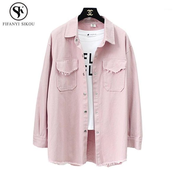 2020 autumn new women's candy colors denim jacket single breasted tassel solid jackets basic coat loose jeans jacket women lp3051, Black;brown
2020 autumn new women's candy colors denim jacket single breasted tassel solid jackets basic coat loose jeans jacket women lp3051, Black;brown