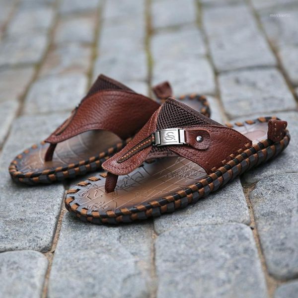 slippers summer style men flip flops full-grain leather fashion shoes genuine slippers1, Black
slippers summer style men flip flops full-grain leather fashion shoes genuine slippers1, Black