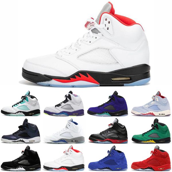 2020 5 5s jumpamn men basketball shoes what the alternate bel fire red fresh prince mens trainers sports sneakers size 7-13, White;red
2020 5 5s jumpamn men basketball shoes what the alternate bel fire red fresh prince mens trainers sports sneakers size 7-13, White;red
