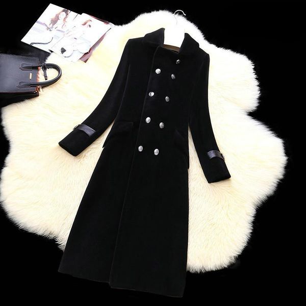 womens faux fur coat female winter jacket women wool coats thick long women's jackets chaqueta mujer wxf426, Black
womens faux fur coat female winter jacket women wool coats thick long women's jackets chaqueta mujer wxf426, Black