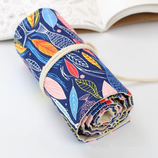 cotton canvas pencil curtain storage bag 36/46/72 hole pen shade color fish leaf 1114-8
cotton canvas pencil curtain storage bag 36/46/72 hole pen shade color fish leaf 1114-8