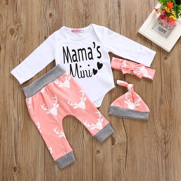новорожденных baby girl одежда наборы белый tops ромпер письмо печать лань оголовье hat 4шт эпикировка set baby girl осень одежда, White
новорожденных baby girl одежда наборы белый tops ромпер письмо печать лань оголовье hat 4шт эпикировка set baby girl осень одежда, White