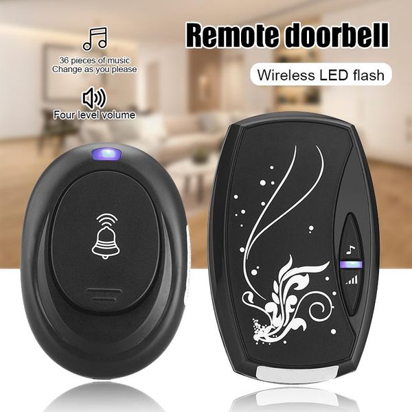 doorbell home wireless remote control doorbell 36 music with flash door bell ring for phone security cameras
doorbell home wireless remote control doorbell 36 music with flash door bell ring for phone security cameras