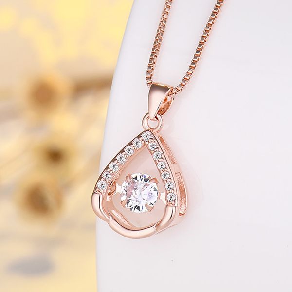 new water drop line smart necklace female korean version of the net red beating heart clavicle chain diamond pendant factory jewelry, Silver
new water drop line smart necklace female korean version of the net red beating heart clavicle chain diamond pendant factory jewelry, Silver