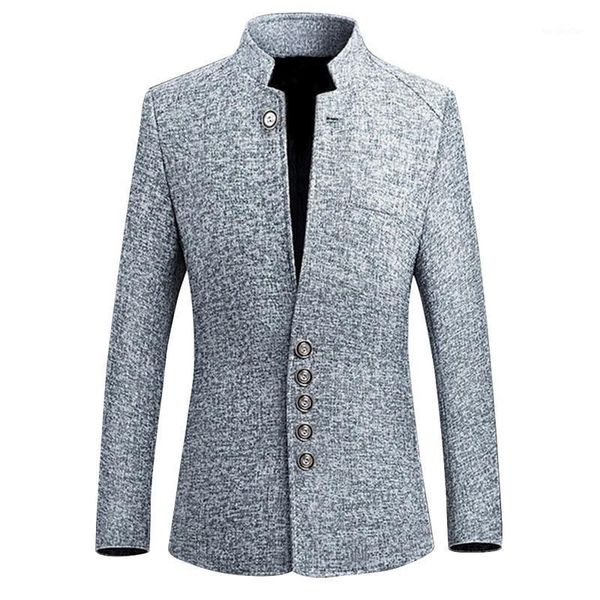 men's suits & blazers 2021 vintage blazer men chinese style business casual stand collar male slim mens jacket terno masculino 5xl1, White;black
men's suits & blazers 2021 vintage blazer men chinese style business casual stand collar male slim mens jacket terno masculino 5xl1, White;black