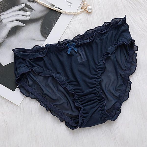women mid rise briefs solid color transparent ruffles decoration females panties quick-drying panties1, Black;pink
women mid rise briefs solid color transparent ruffles decoration females panties quick-drying panties1, Black;pink