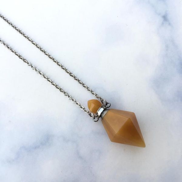 faceted yellow gems point necklace,semiprecious necklace,perfume bottle necklace,essential oil diffuser ,perfume bottle.1, Silver
faceted yellow gems point necklace,semiprecious necklace,perfume bottle necklace,essential oil diffuser ,perfume bottle.1, Silver
