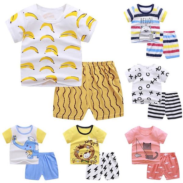 clothing sets baby clothes set toddler child boys girls short sleeve cartoon shirt+pants outfits girl roupas, White
clothing sets baby clothes set toddler child boys girls short sleeve cartoon shirt+pants outfits girl roupas, White