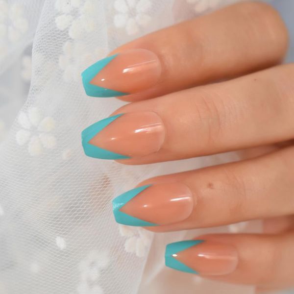 false nails glossy blue french ballerina press on coffin nude flat uv gel medium long fake fingersnails glue sticker, Red;gold
false nails glossy blue french ballerina press on coffin nude flat uv gel medium long fake fingersnails glue sticker, Red;gold