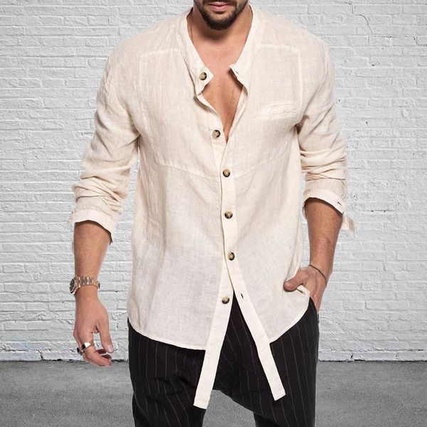 new 2020 men's casual blouse cotton linen shirt loose short sleeve tee shirt spring autumn summer casual handsome men1, White;black
new 2020 men's casual blouse cotton linen shirt loose short sleeve tee shirt spring autumn summer casual handsome men1, White;black