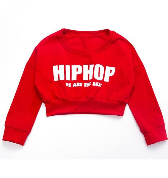 kid long sleeve hip hop clothing casual shirt cropped sweatshirt for girls short dance jacket ballroom dancing clothes wear, Black;red
kid long sleeve hip hop clothing casual shirt cropped sweatshirt for girls short dance jacket ballroom dancing clothes wear, Black;red