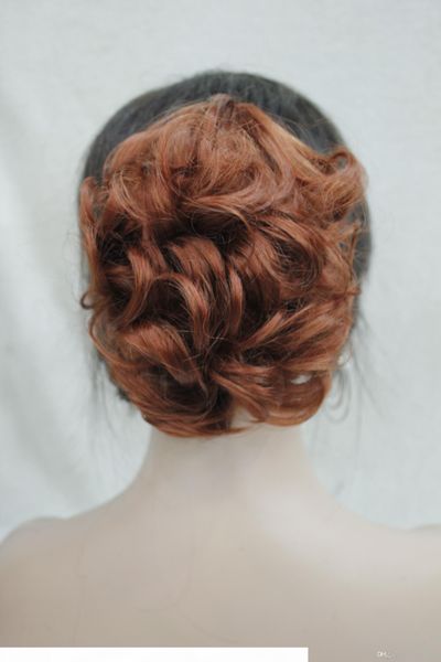2017 new fashion women's copper red synthetic short curly wavy claw clip ponytail pony tail hair extension hairpiece, Black
2017 new fashion women's copper red synthetic short curly wavy claw clip ponytail pony tail hair extension hairpiece, Black