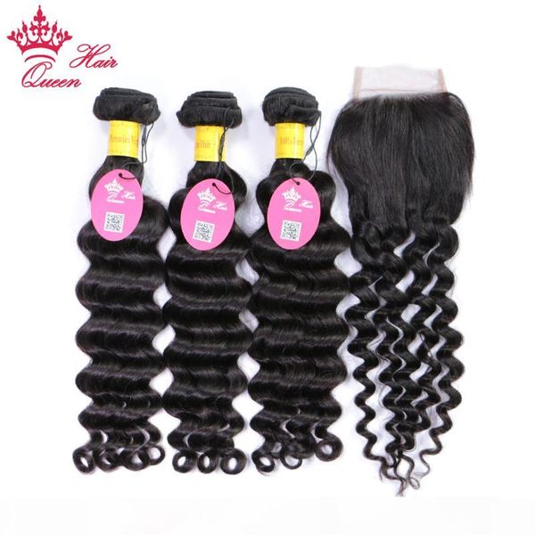 3 bundles with closure human hair bundles with lace closure peruvian human virgin hair natural wave ng queen hair, Black
3 bundles with closure human hair bundles with lace closure peruvian human virgin hair natural wave ng queen hair, Black