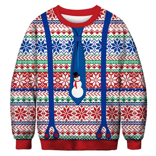 2021 new three-d snowman deer present santa claus printed ugly sweaters christmas for men pullovers yk6w, White;black
2021 new three-d snowman deer present santa claus printed ugly sweaters christmas for men pullovers yk6w, White;black