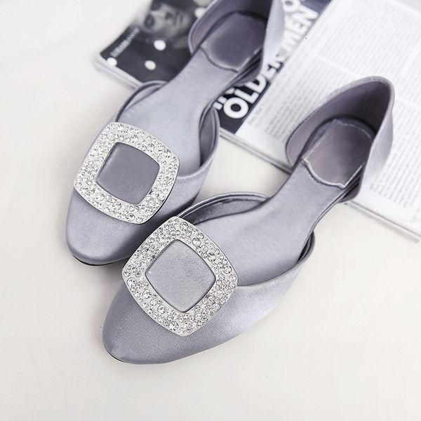 2021 new summer women's korean version of square diamond buckle silky flat shoes f6ns, Black
2021 new summer women's korean version of square diamond buckle silky flat shoes f6ns, Black