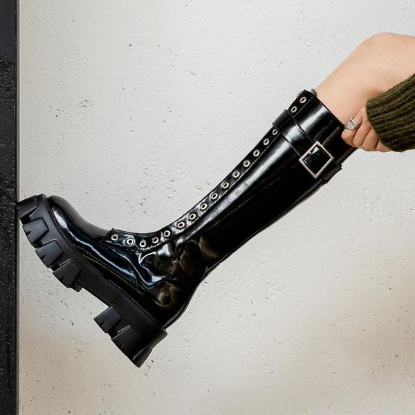 2020 new autumn and winter knight boots women's long barrel wild front zipper round head tall thin fashion, Black
2020 new autumn and winter knight boots women's long barrel wild front zipper round head tall thin fashion, Black