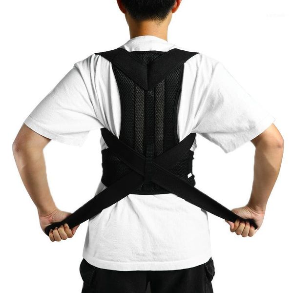 back support posture corrector belt orthopedicmagnetic corset brace sports safety tool for men and women1, Black;blue
back support posture corrector belt orthopedicmagnetic corset brace sports safety tool for men and women1, Black;blue