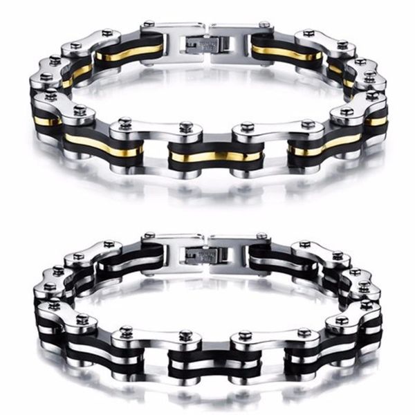 link, chain granny chic first class technology men's bike bracelet stainless steel biker bicycle motorcycle link punk heavy jewelry, Black
link, chain granny chic first class technology men's bike bracelet stainless steel biker bicycle motorcycle link punk heavy jewelry, Black