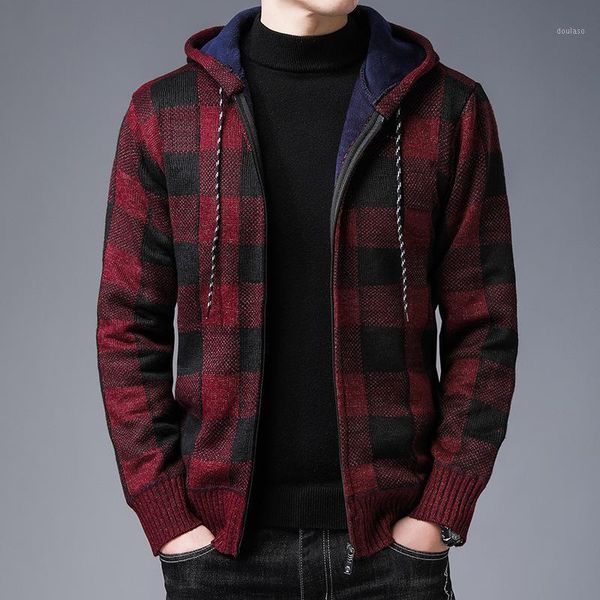 autumn winter men's wool cardigan knitting stretchy hooded grid zipper decor vintage plus velvet thick warm casual male sweater1, White;black
autumn winter men's wool cardigan knitting stretchy hooded grid zipper decor vintage plus velvet thick warm casual male sweater1, White;black