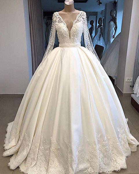 2021 new beading draped ball illusion bow sleeve dress button cover sweep train dressed as wedding 7j4t, White
2021 new beading draped ball illusion bow sleeve dress button cover sweep train dressed as wedding 7j4t, White