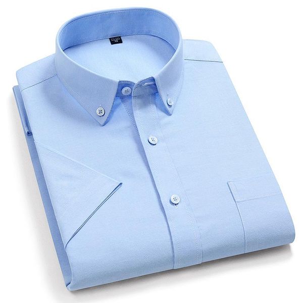 men's summer casual button-down short sleeve striped shirt single patch pocket standard-fit comfortable cotton oxford shirts, White;black
men's summer casual button-down short sleeve striped shirt single patch pocket standard-fit comfortable cotton oxford shirts, White;black