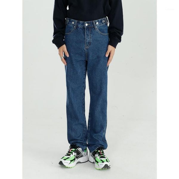men adjustable waist straight slim fit jeans trousers male streetwear vintage fashion casual denim pant jean1, Blue
men adjustable waist straight slim fit jeans trousers male streetwear vintage fashion casual denim pant jean1, Blue